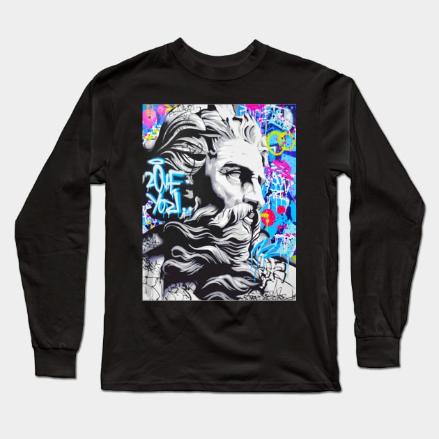 ZEUS ART PAINTING Long Sleeve T-Shirt by Grunge&Gothic
